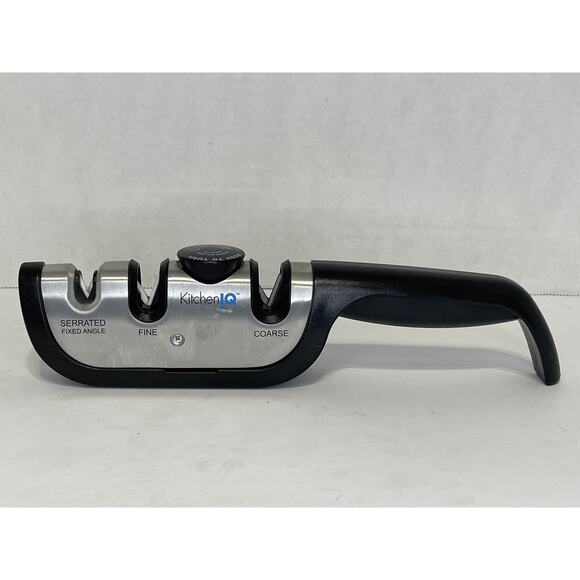 KitchenIQ Edge Grip 2-Stage Knife Sharpener Manual Coarse & Fine Slots - Picture 5 of 8